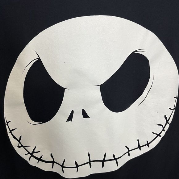 Jack Skellington Big Face T Shirt Size Med Disney Nightmare Before Christmas VGC - Picture 3 of 9